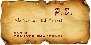 Pásztor Dániel névjegykártya