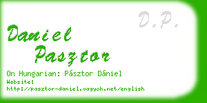 daniel pasztor business card