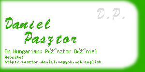 daniel pasztor business card